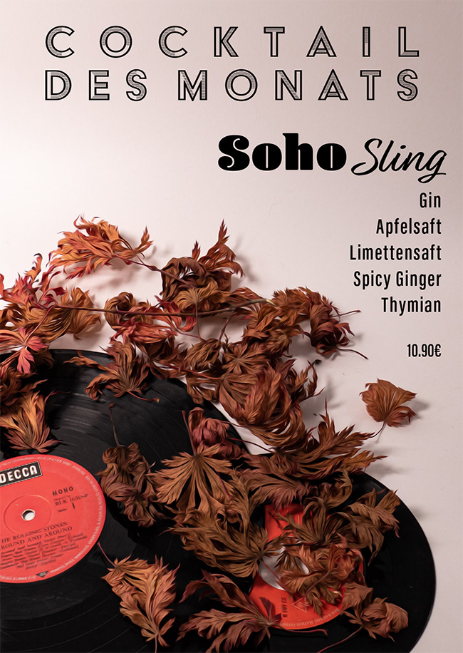 Schallplatten und Laub Flyer